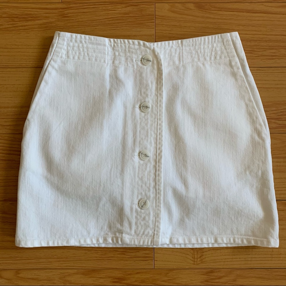 13 Bonaparte White Denim Mini Skirt